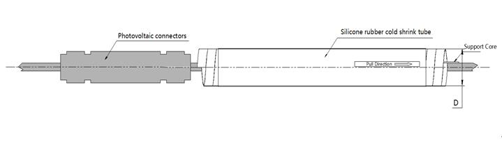 Tube de r&eacute;tractation &agrave; froid photovolta&iuml;que