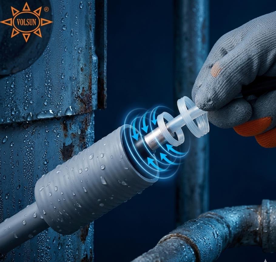 gaine r&eacute;tractable &agrave; froid pour l