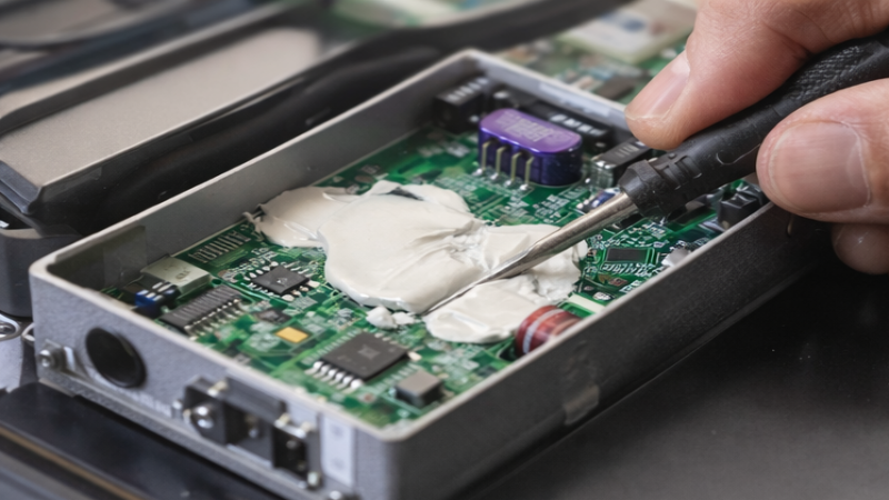 compos&eacute; de rempotage en silicone